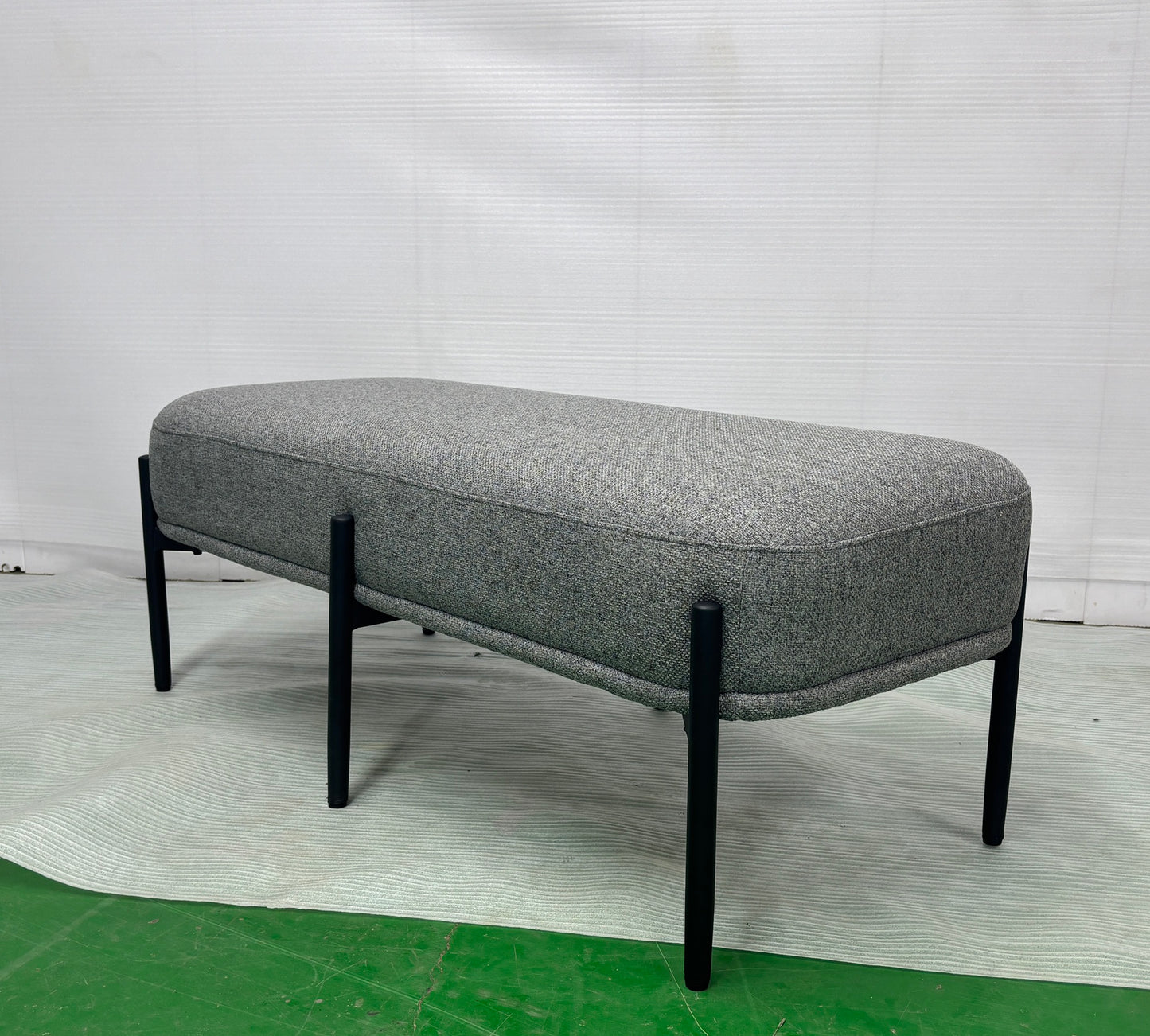 VICK Bench GY-BEN-001 Light grey fabric