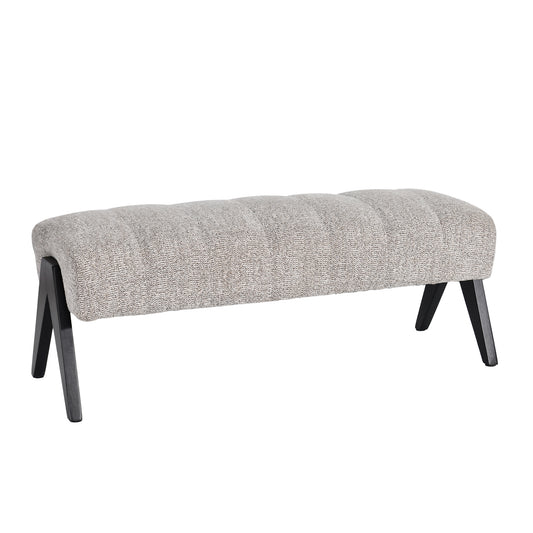 HESTER Bench GY-BEN-9263B1 Light grey fabric