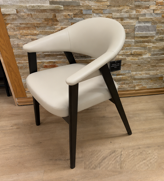 Adam Dining Chair GY-DC-71296 Aspen Taupe dark espresso wood