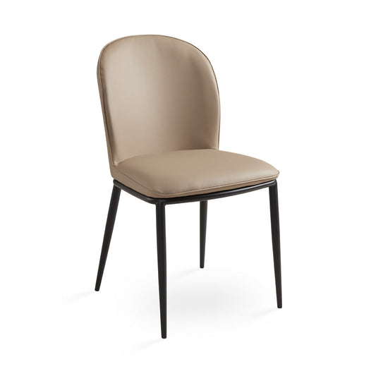 Angie Dining Chair GY-DC-3061 KN00019 grained Taupe PU color