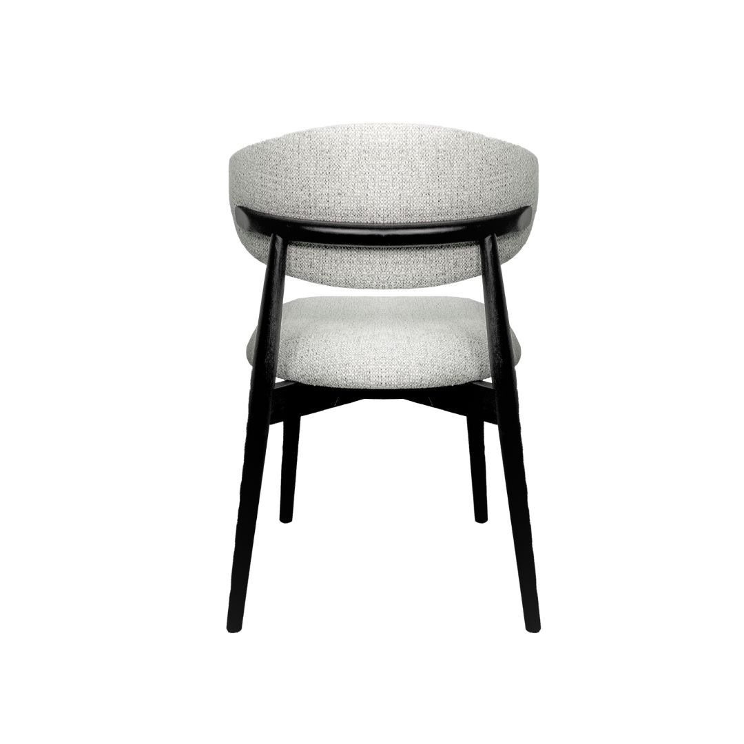 ALBINA CHAIR GY-DC-2956 OTE-MILAN 104 Light Grey fabric as sample shown