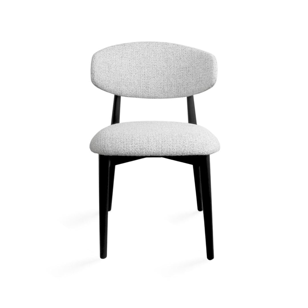 ALBINA CHAIR GY-DC-2956 OTE-MILAN 104 Light Grey fabric as sample shown