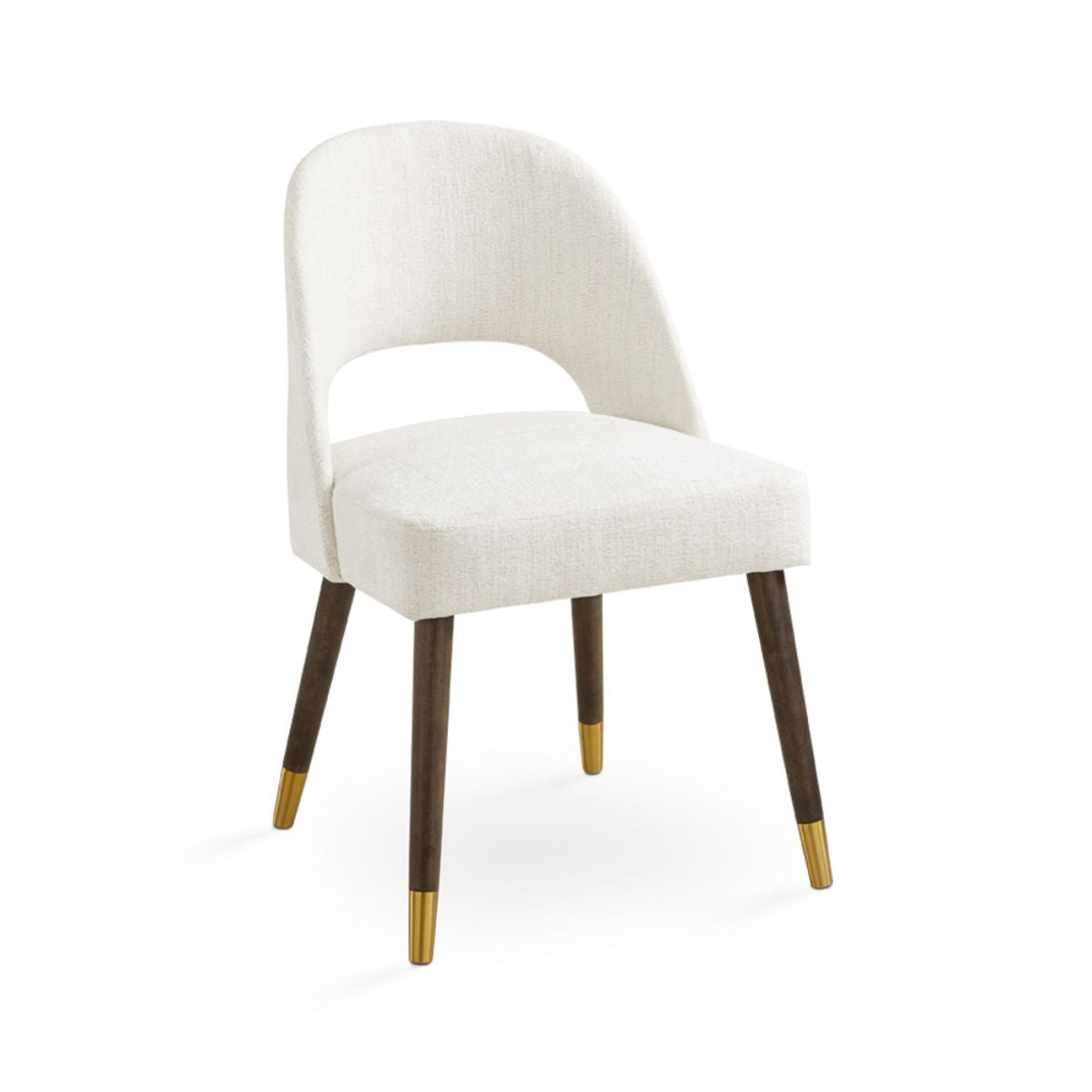 ABIGAIL Dining Chair GY-DC-6294 MAYA G351-1A beige Walnut wood finish