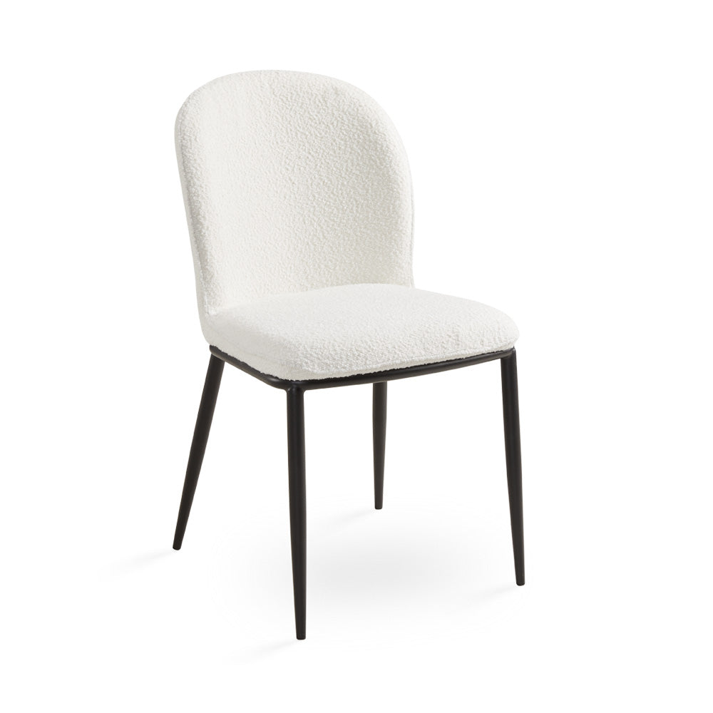 Angie Dining Chair GY-DC-3061 White boucle color