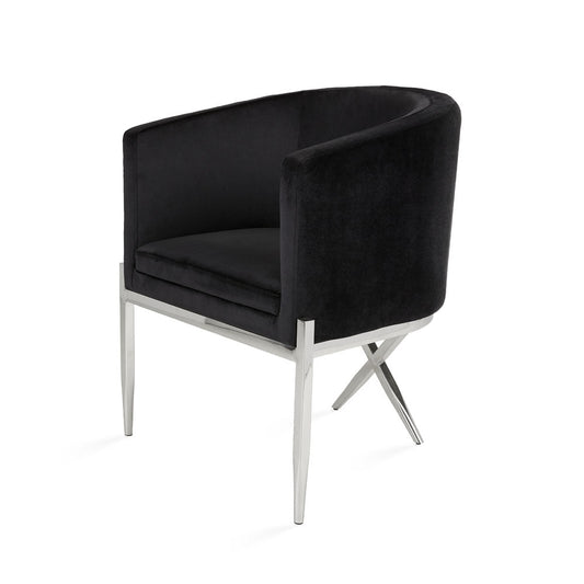 ANTON CHAIR GY-AC-8391 NP GREY VELVET