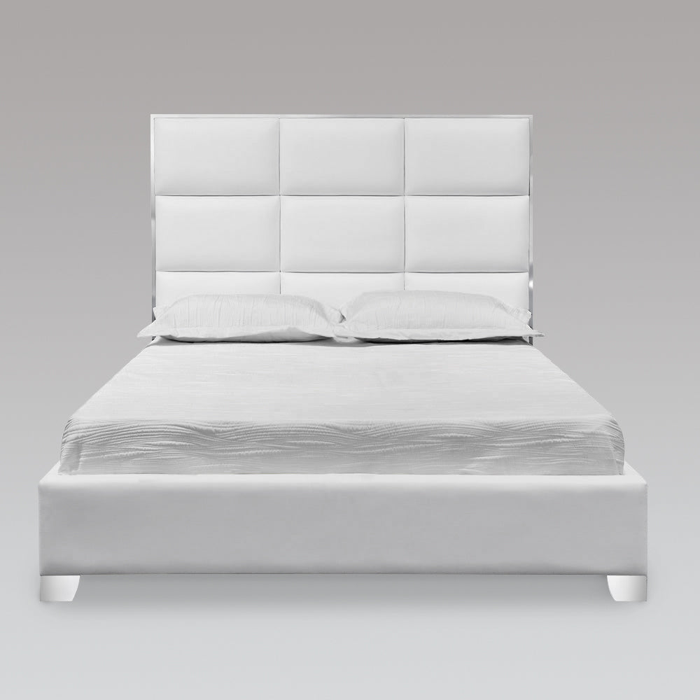 BLAIR KING BED - WHITE