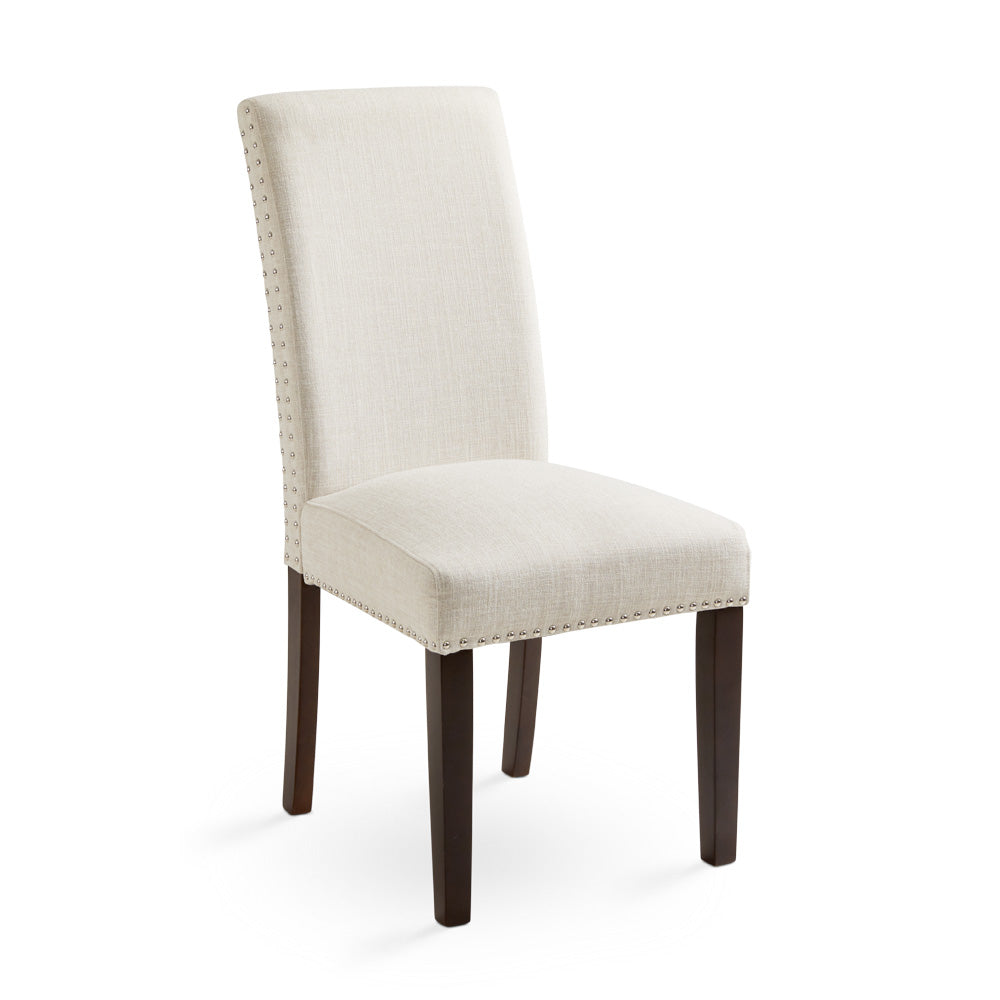 SCARPA Dining Chair Slate Fabric Double Studded