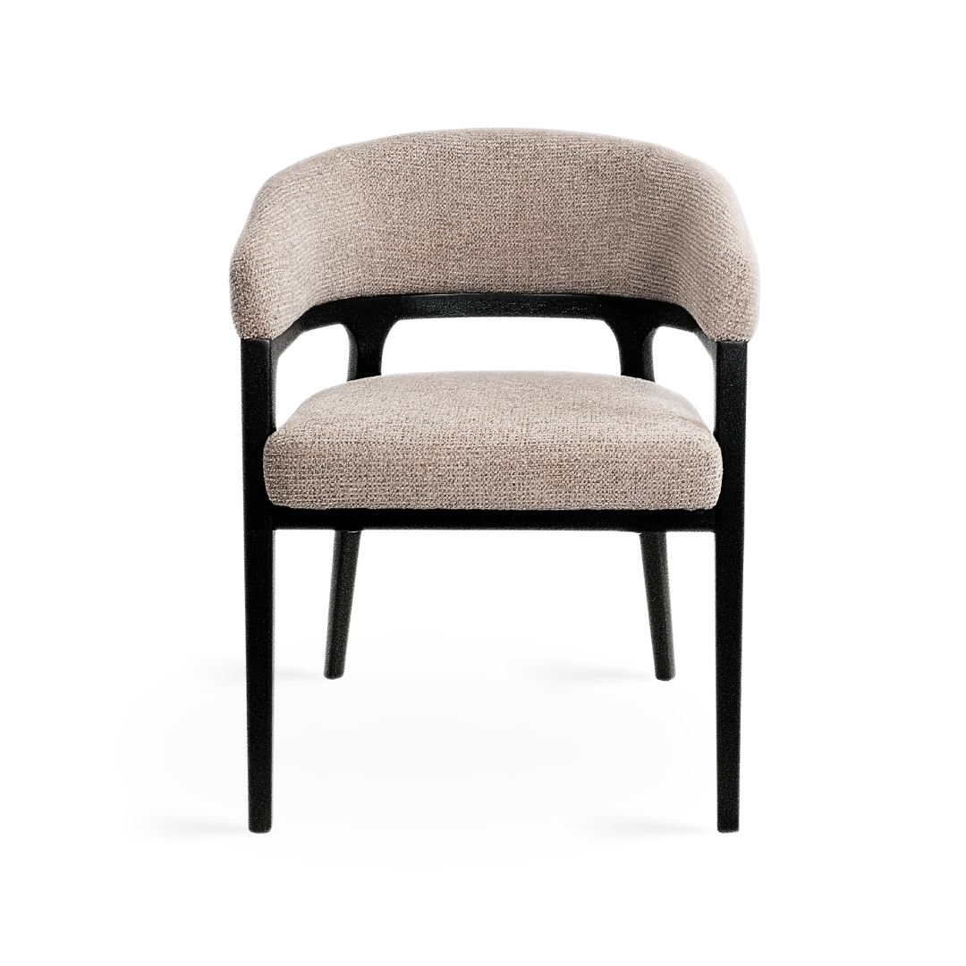 CHANLER CHAIR GY-DC-2987 Taupe Brown fabric