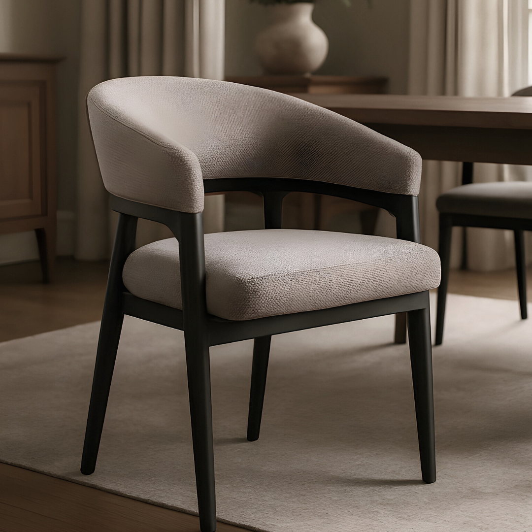 CHANLER CHAIR GY-DC-2987 Taupe Brown fabric