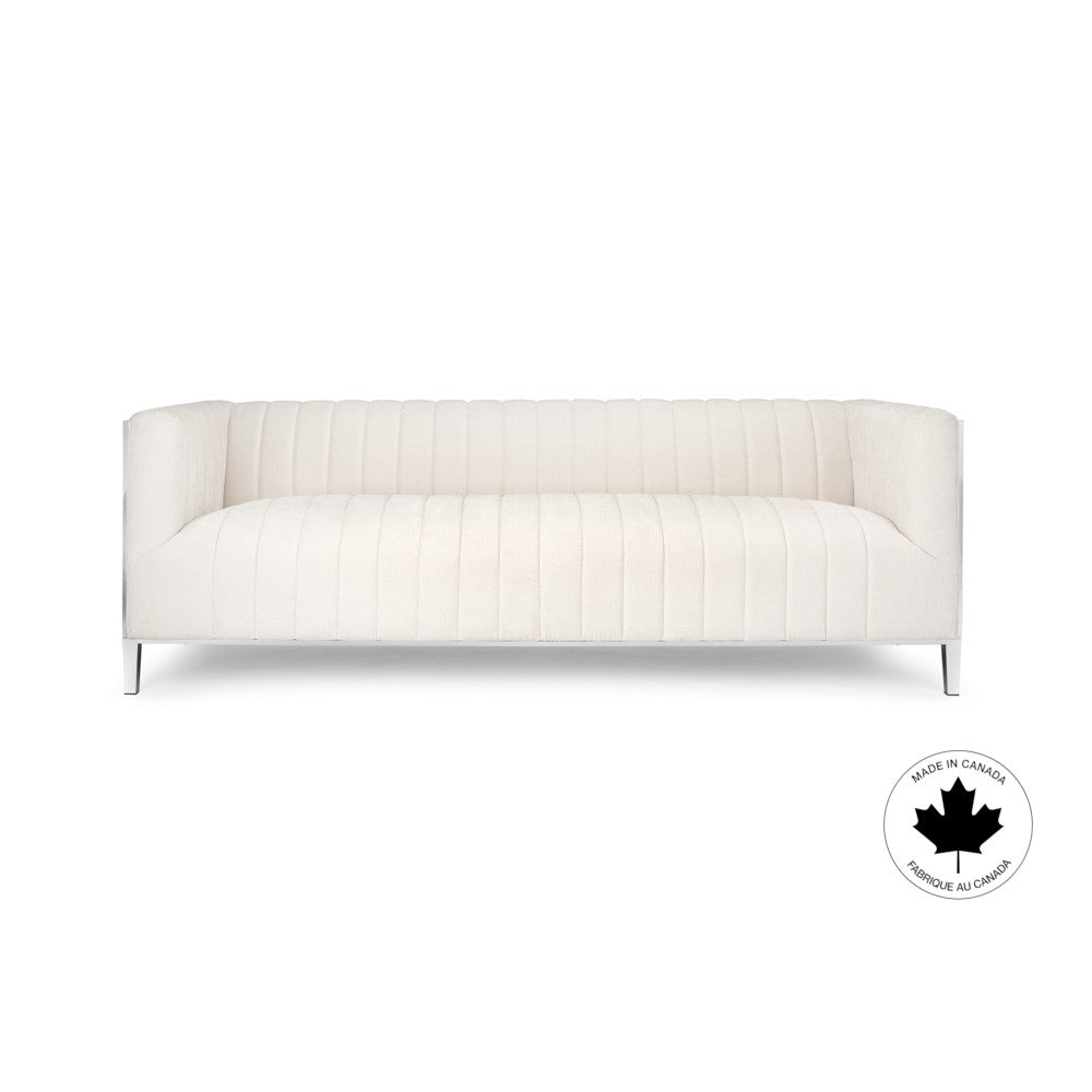 CONRAD Sofa GY-SF-7992 Contessa Vanilla, w/ Laser cut detail