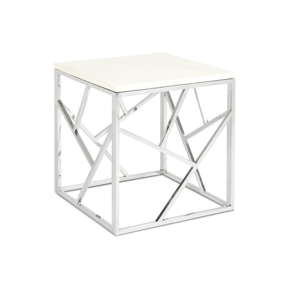 CAROLE End Table GY-ET2051214-M Faux Marble Top Carole