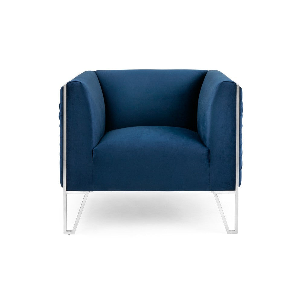 TRURO CHAIR GY-AC-8575 Ink Blue Velvet color