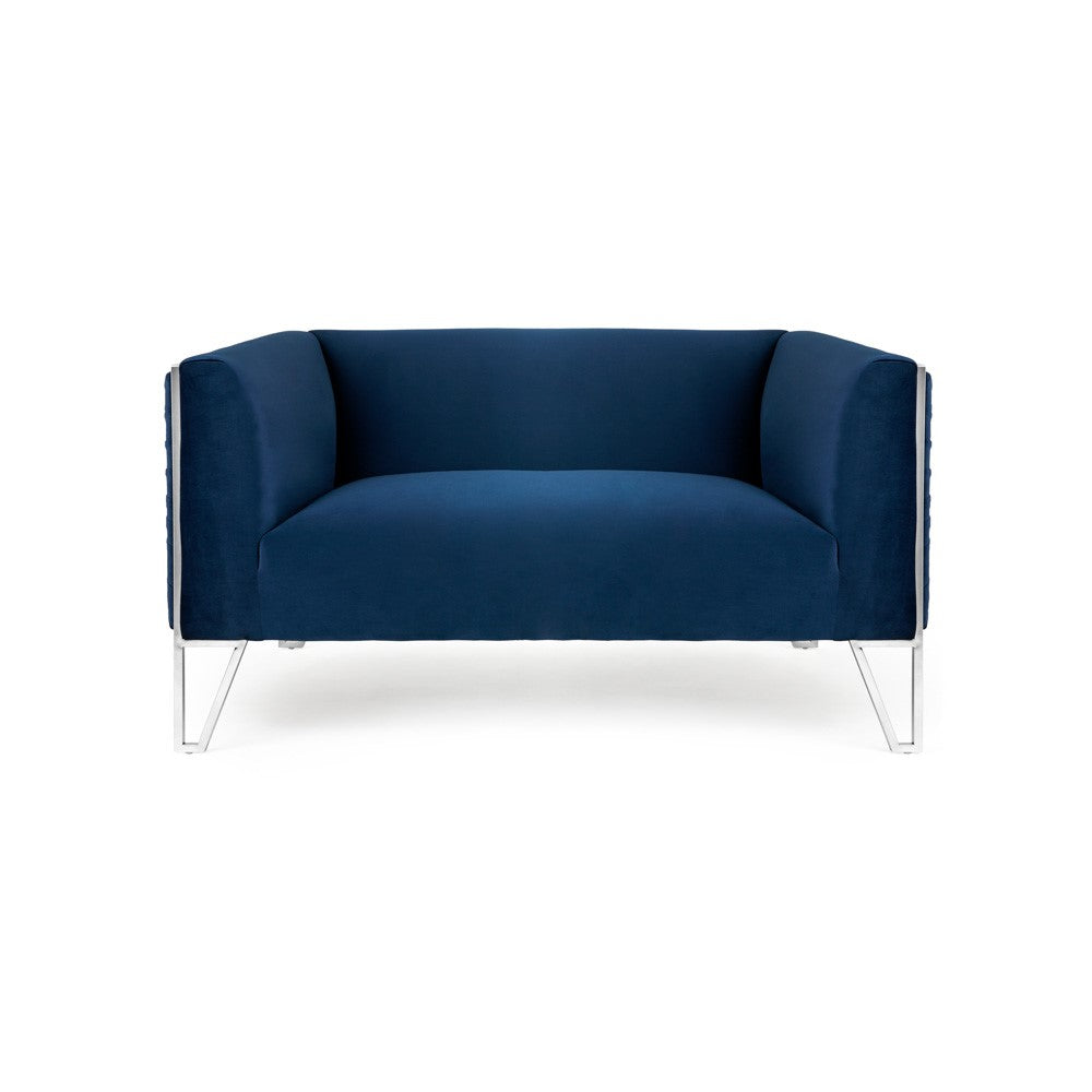 TRURO LOVSEAT GY-LS-8575 Ink Blue Velvet color