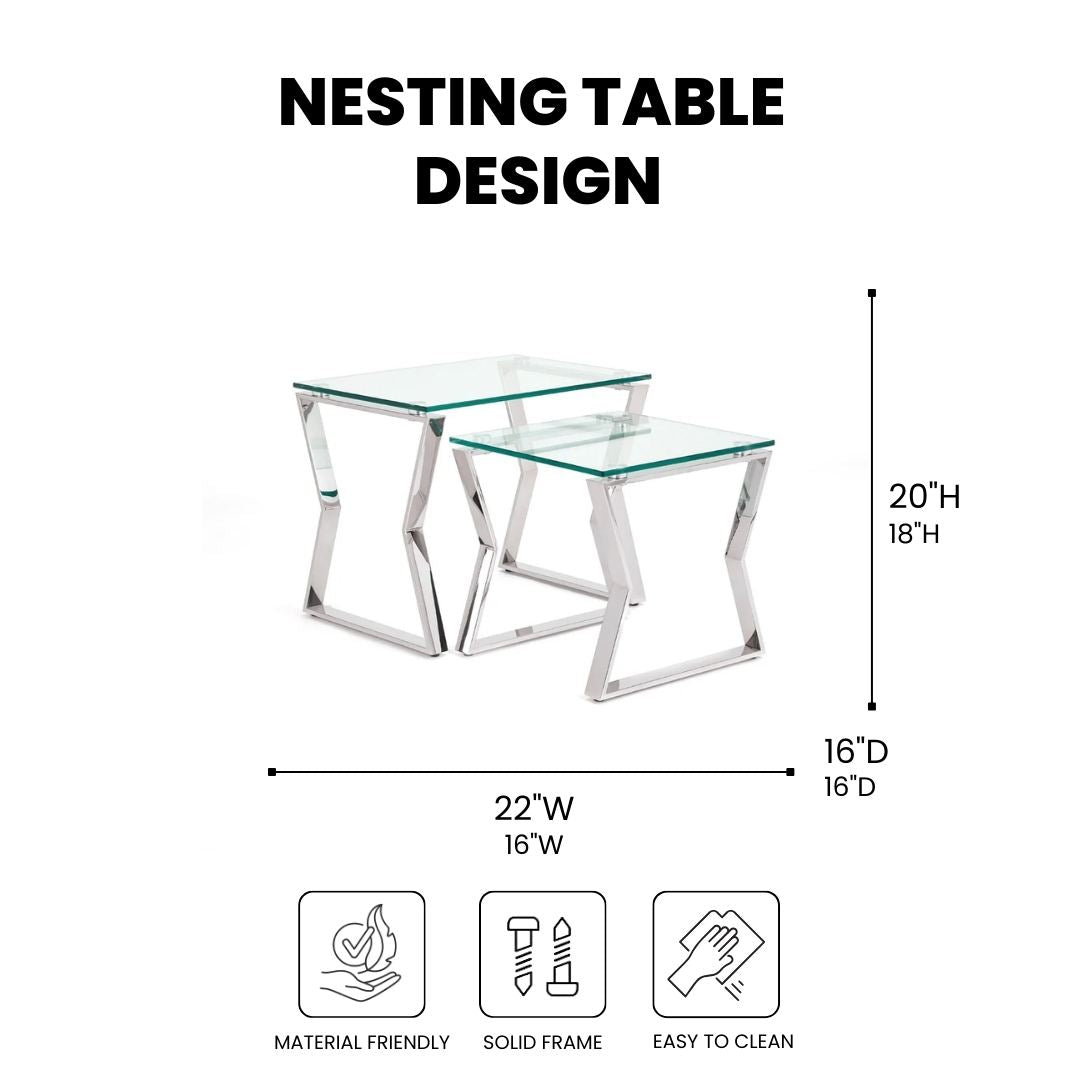 NOA BLACK End Table GY-ET-8378BK