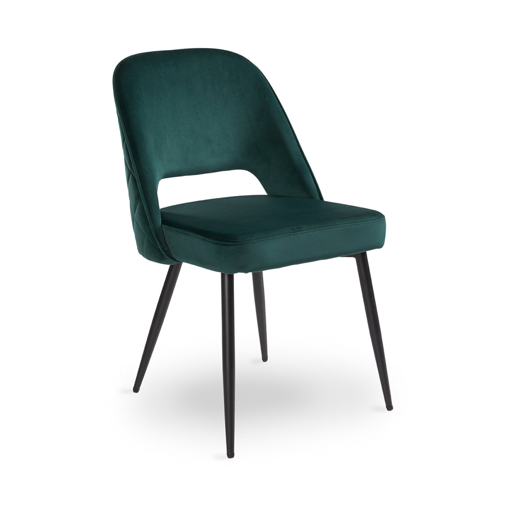 HILDA DINING CHAIR GY-DC-807BK
GREY VELVET WITH BLACK LEGS