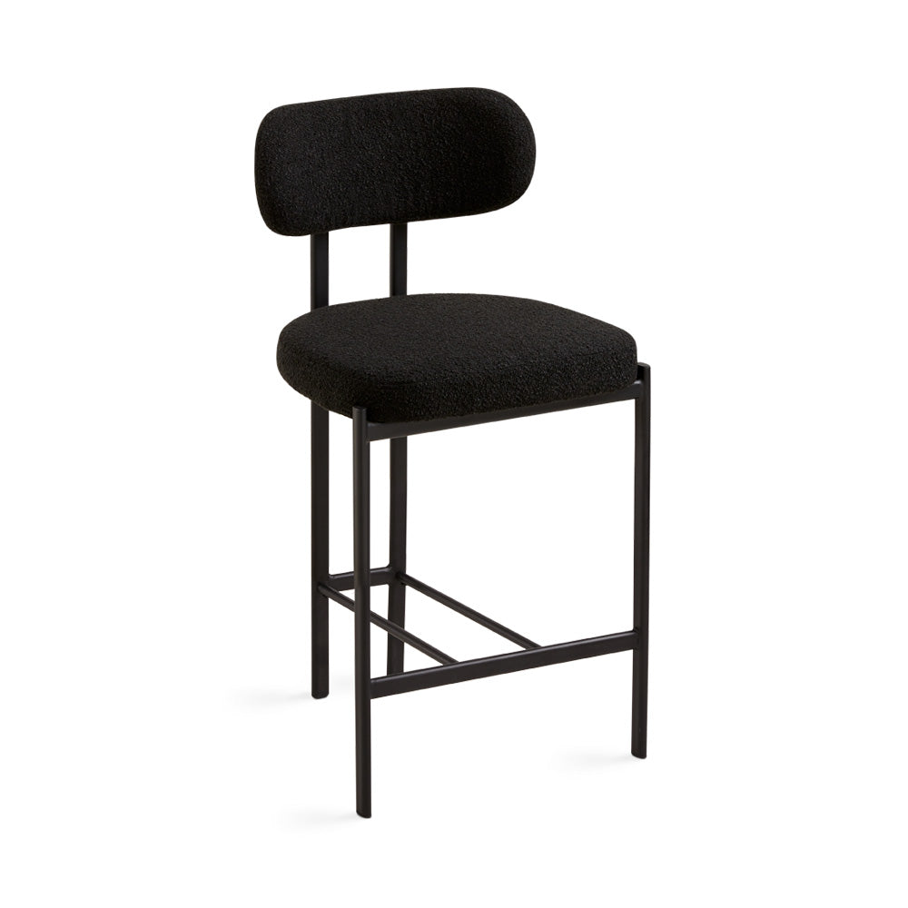 Otis Counter Chair - Black fabric