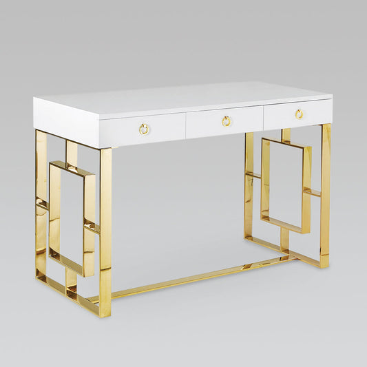 BACCARAT Wood Top Desk GY-DE-7948G Gold