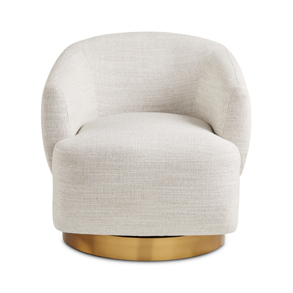 LIAM GY-AC-21034G accent chair Brenton fabric and BRUSHED GOLD BASE