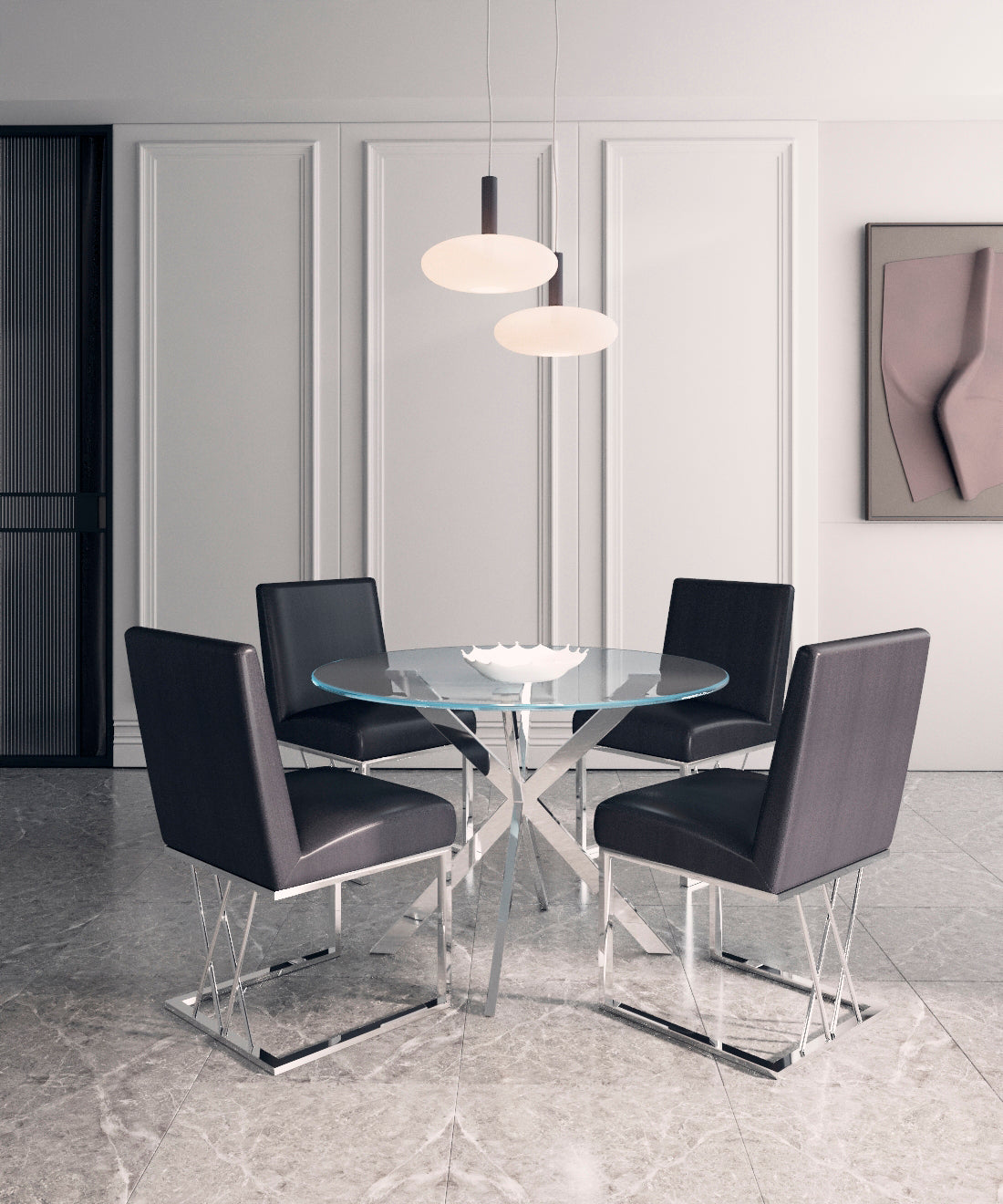 MARTINI Dining Chair  Black PU