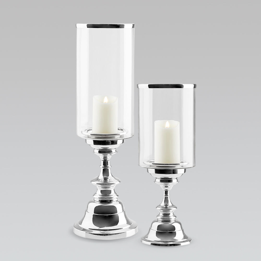 KOEL CANDLER HOLDER SILVER XC-1743AB