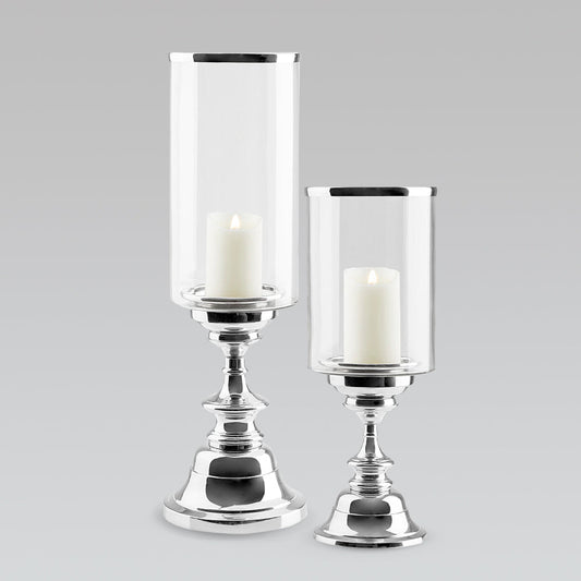 KOEL CANDLER HOLDER SILVER XC-1743AB
