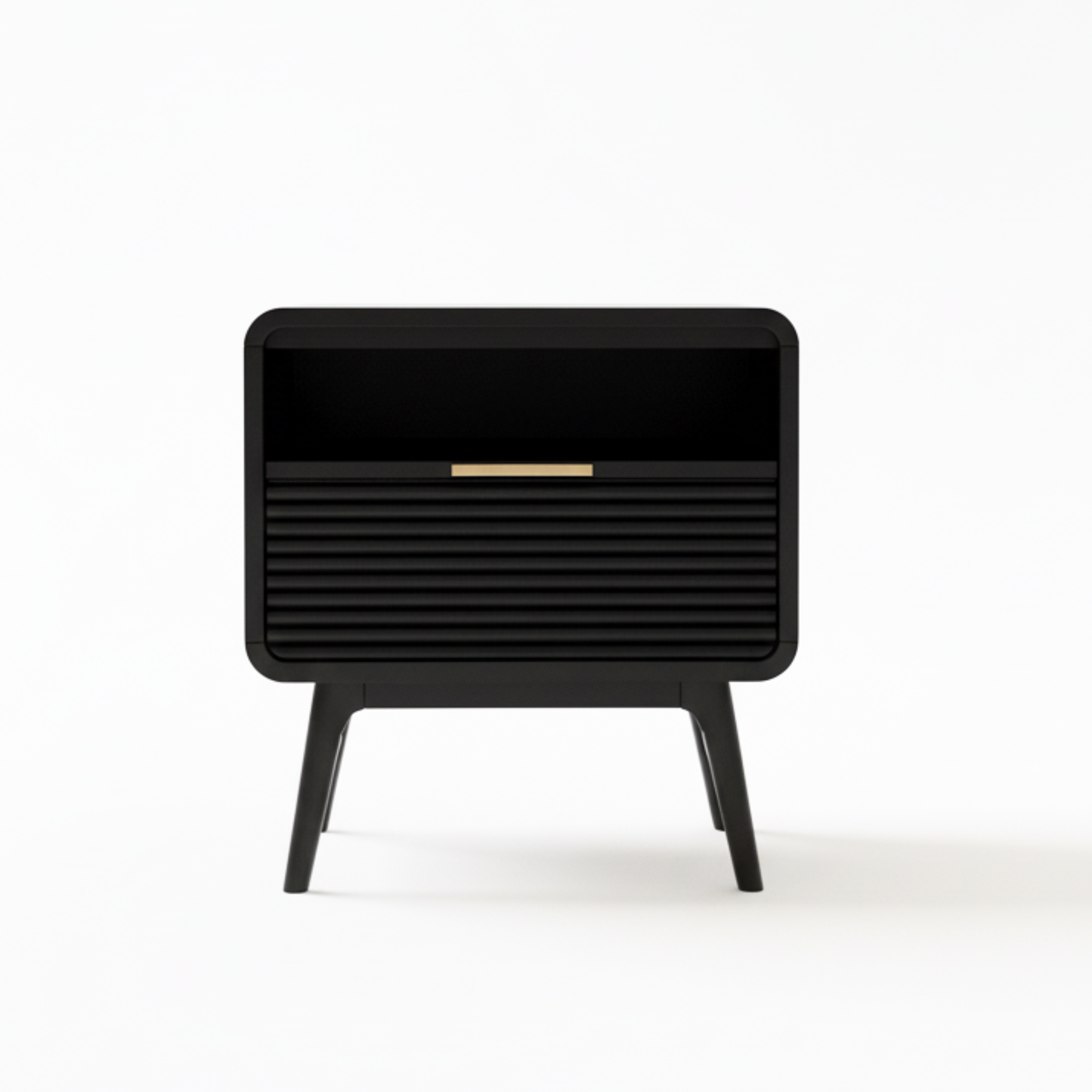 LAURA NIGHT STAND GY.NS-0418 BLACK ASH WOOD FINISH