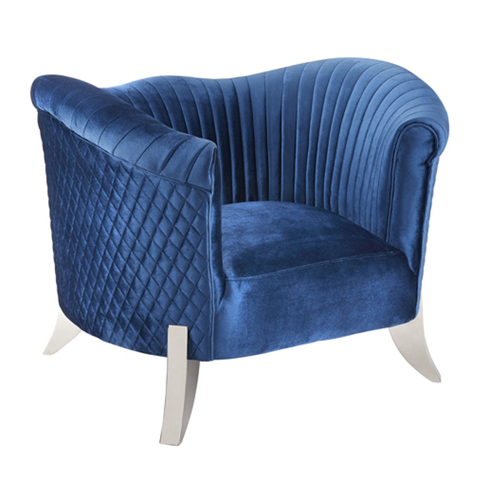 HALLAM Chair GY-AC-8198 BLUE VELVET