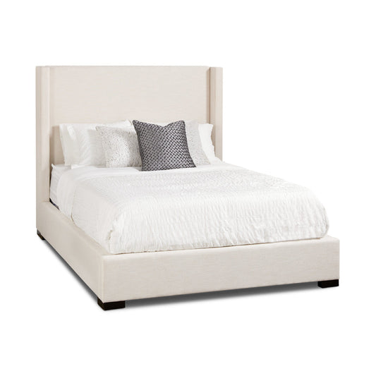 WING Queen Bed GY-BED-1188Q beige fabric