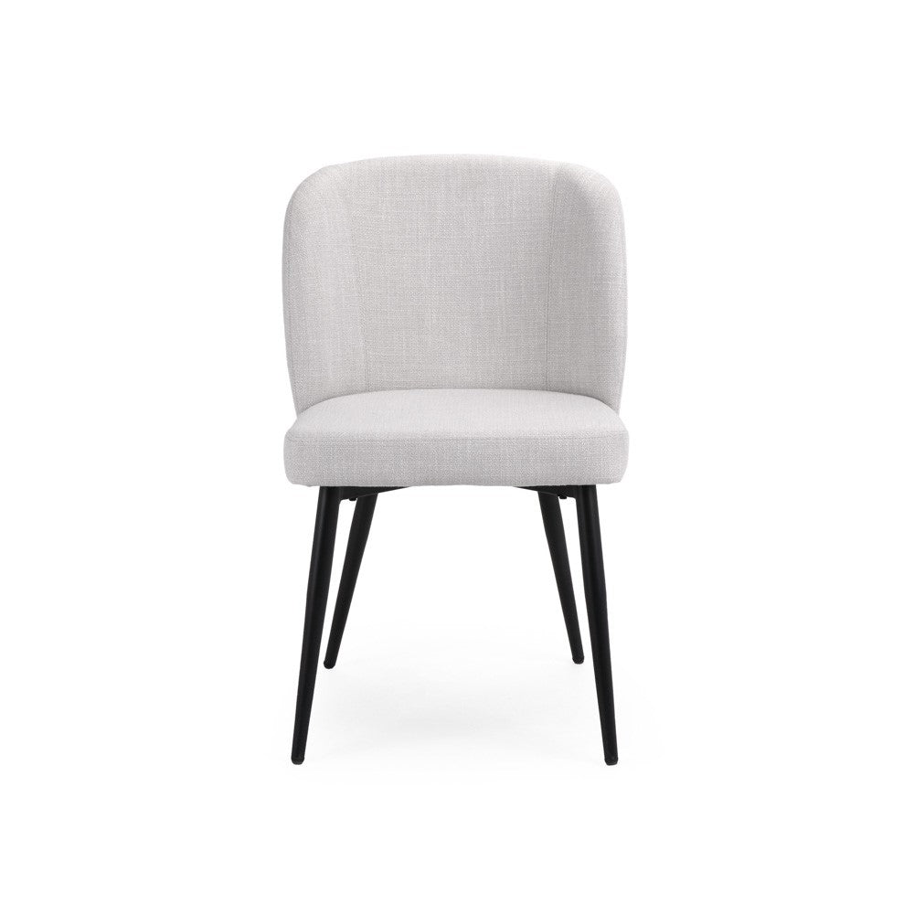 FORTINA DINING CHAIR GY-DC-801BK BLACK PU WITH BLACK LEGS