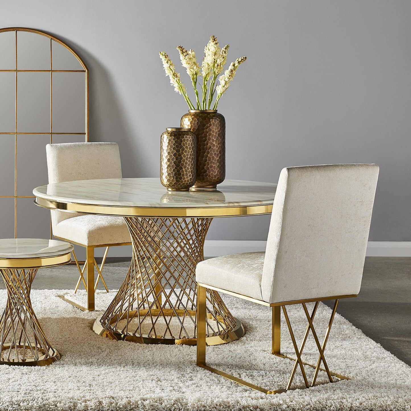 MARTINI Dining Chair GY-DC-8101G Black Velvet Brushed GOLD Frame