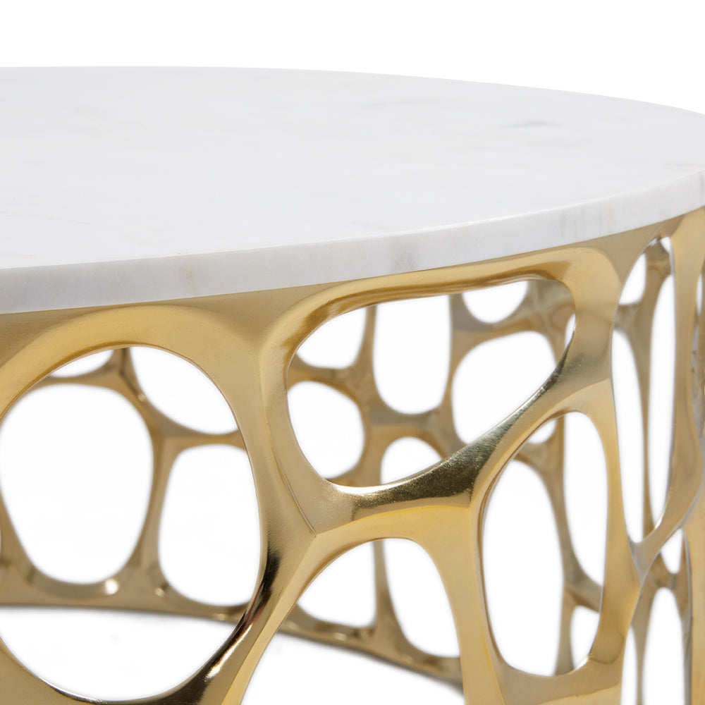 MARIO COFFEE TABLE WITH MARBLE TOP GY-CT-2179S-WM