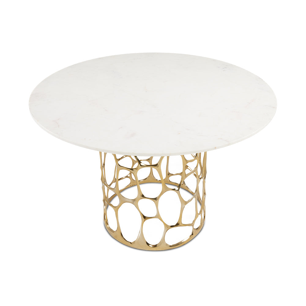 MARIO DINING TABLE WITH MARBLE TOP GY-2179S-WM