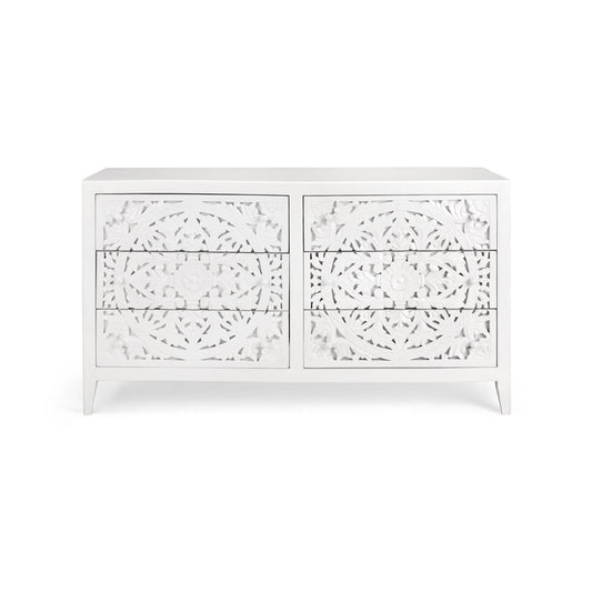 ATHENA 6 DRAWERS DRESSER GY-2104 62x19x34 inches