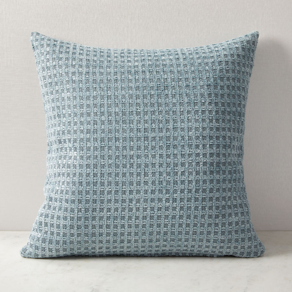 SOLO CUSHION 20X20IN Feather Insert Aegean