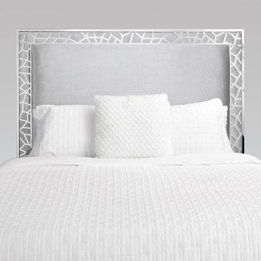 WELLINGTON QUEEN BED GY-BED-7982K White PU