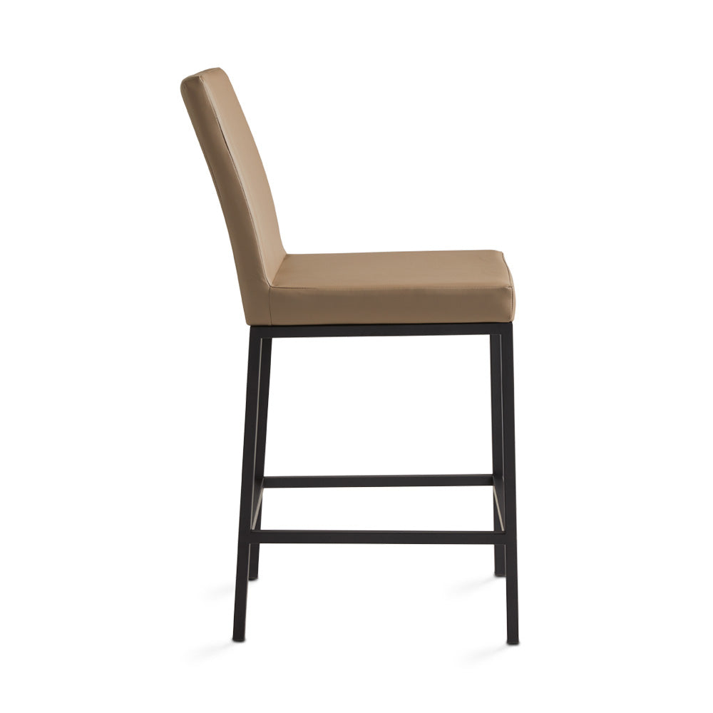 HAVANA Counter Chair GY649 S25BLK Fuzhou Grey linen BLACK FRAME