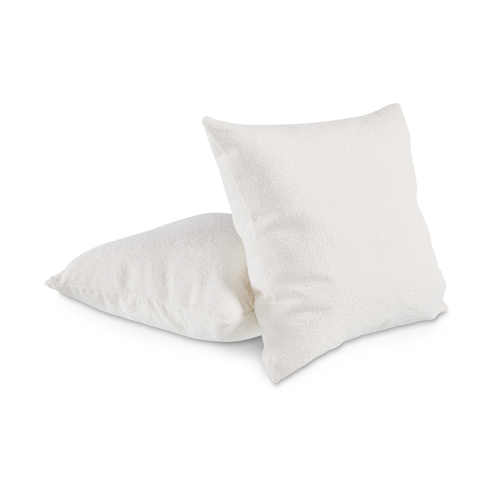 ORIS CUSHION 20X20IN Feather Insert SNOW