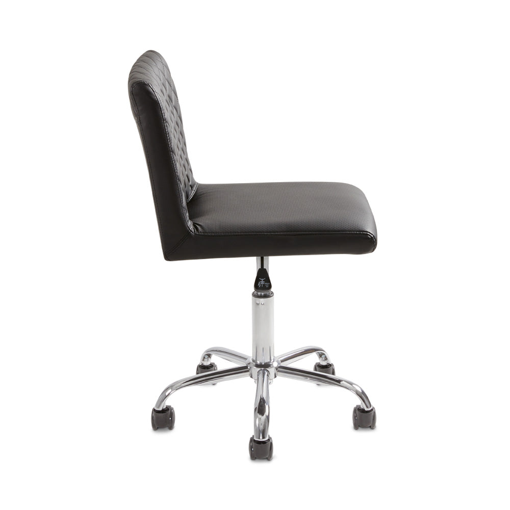 QUILTED OFFICE CHAIR GREY