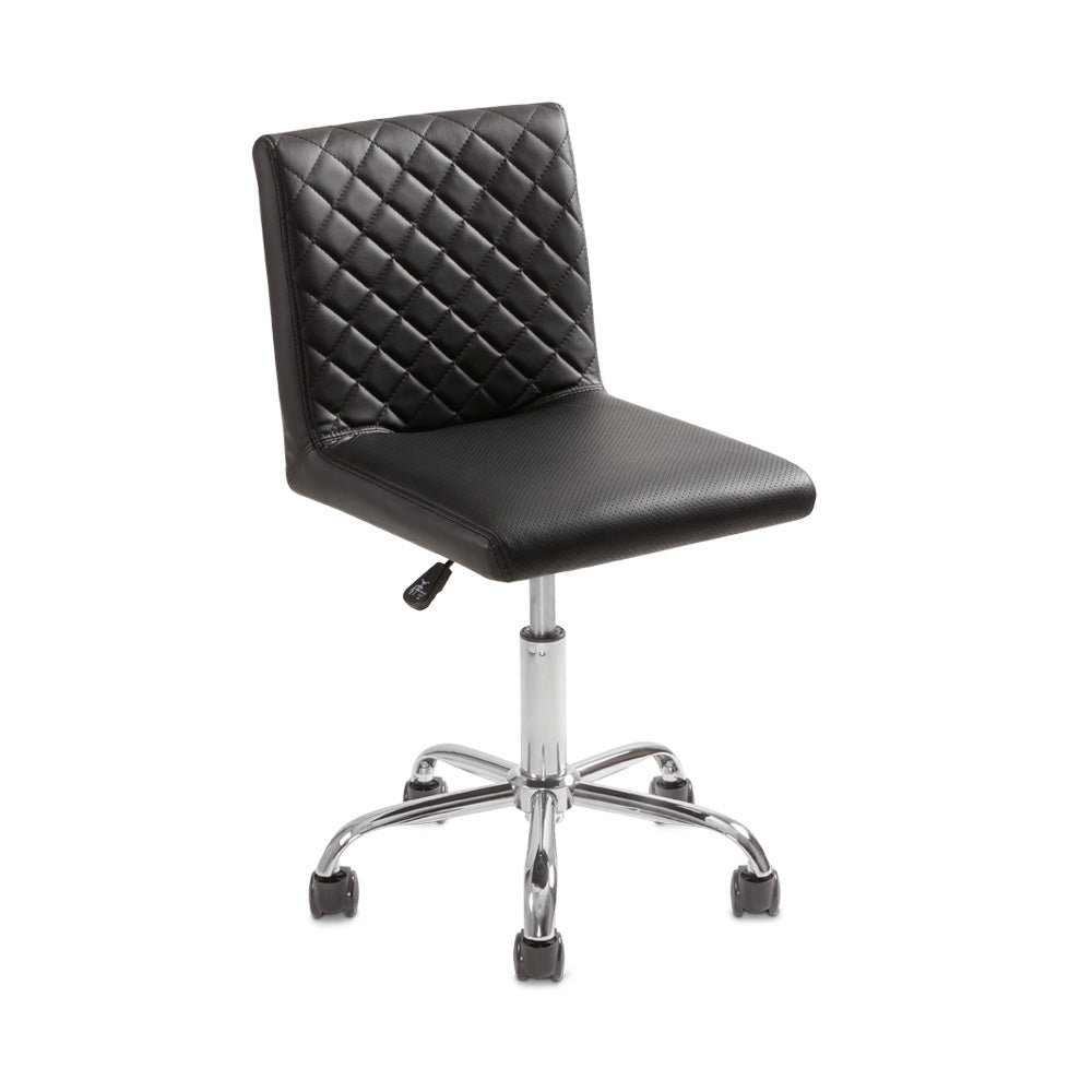 QUILTED OFFICE CHAIR WHITE