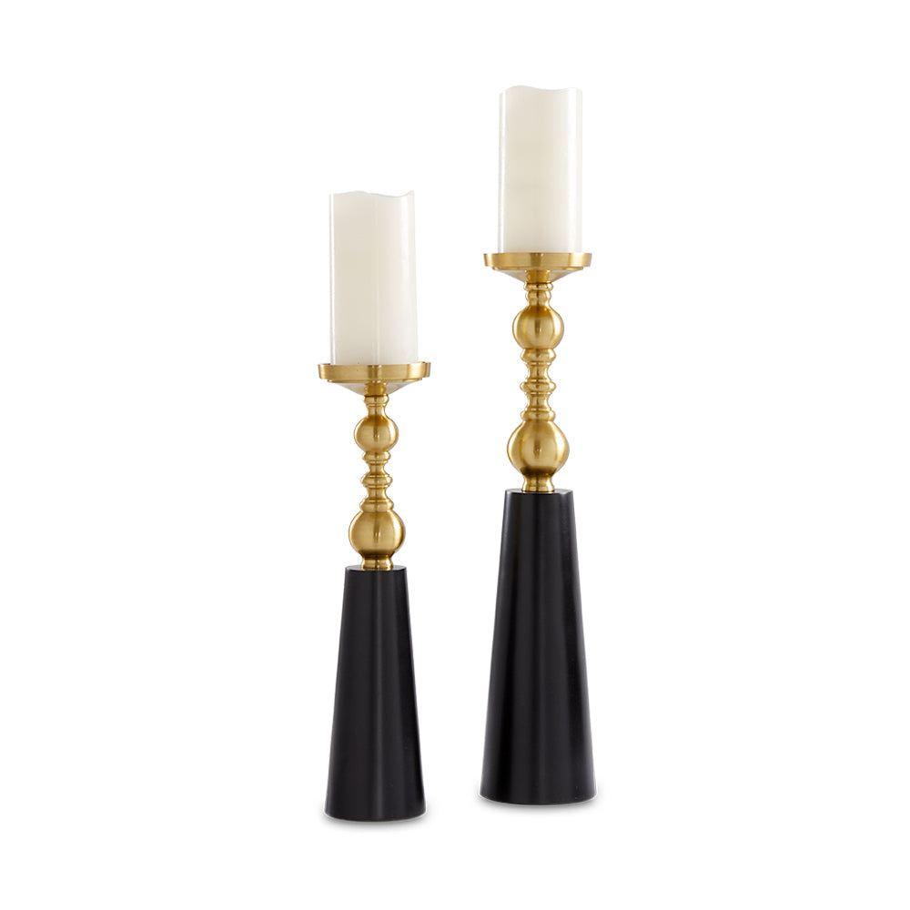 Emilia Spool Pillar Candle Stand XC-PL14BG