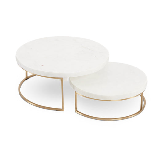 NESTING SERVERS (SET OF 2) GOLD XC-2916