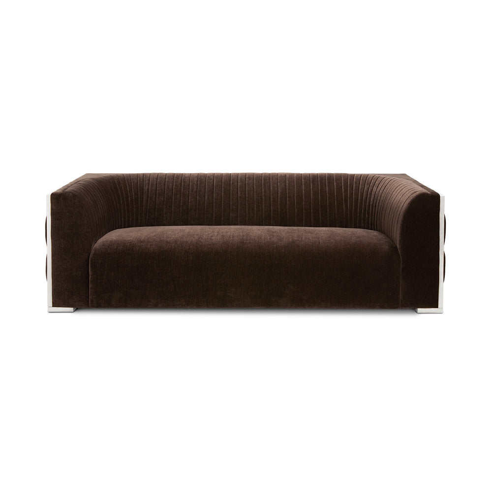 BERGEN sofa GY-SF-8527 Contessa-Java color SILVER steel finish