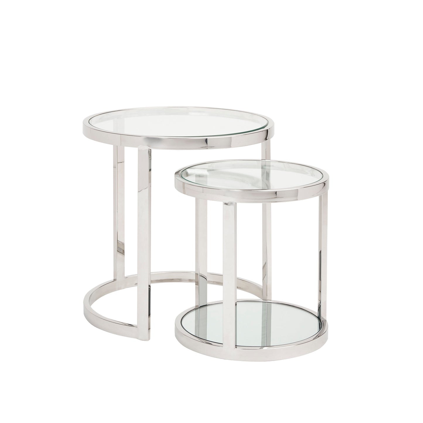 AVON Nesting End Table GY-ET-509 2pc Round Nesting Table