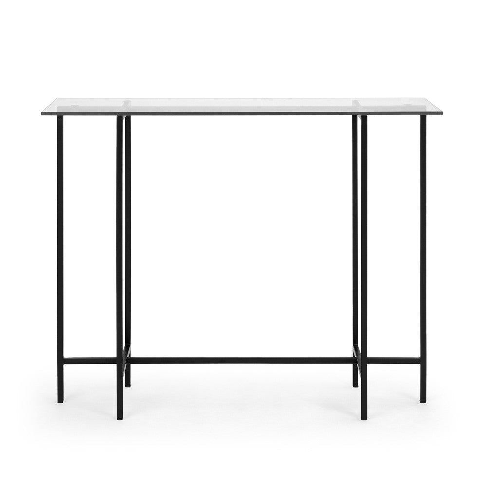 IDA GLASS TOP CONSOLE TABLE XC-CST-53760BK