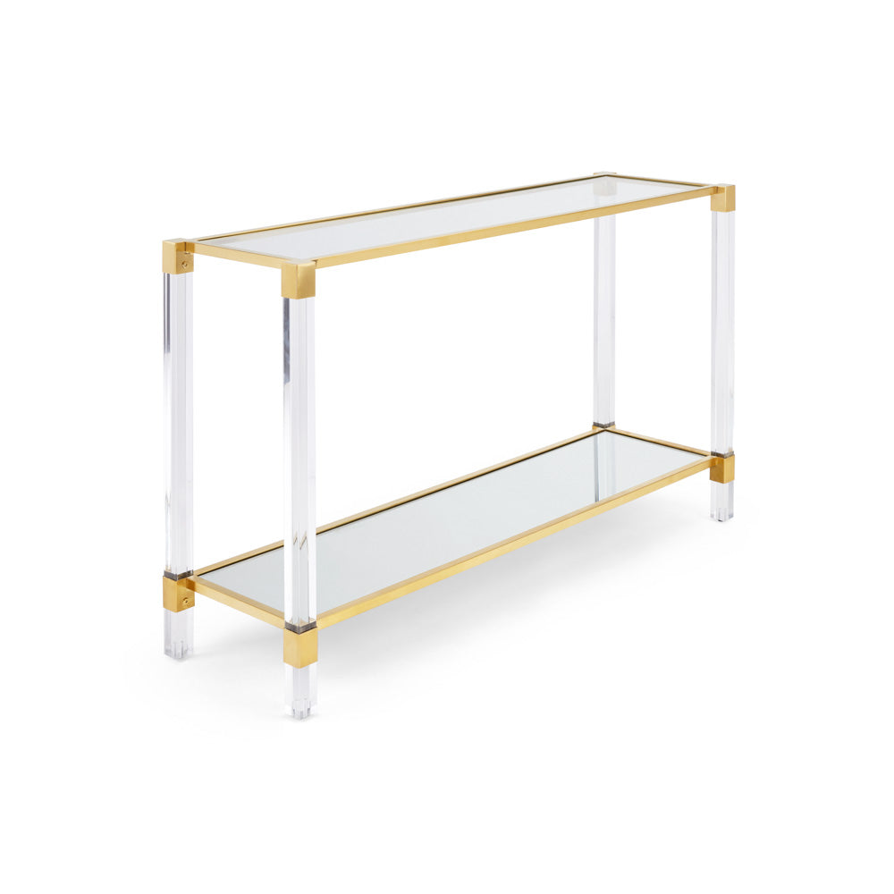 DUDLEY Console Table GY-CST-9XG-BG BRUSHED GOLD