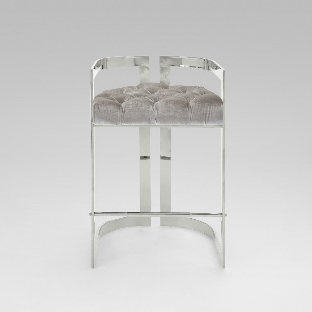 MAJESTIC Counter Chair GY-COU-8050 Aspen White w/ steel base