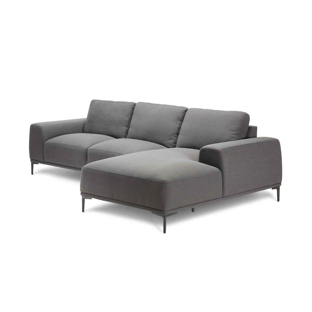 MIDDLETON Sectional Sofa GY-SC-8561 Brilliant Ivory Black legs