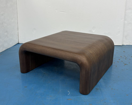 PLATO BENT WOOD Square Coffee Table Walnut color finish