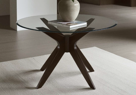 Corinne Dining Table GY-DT-1834 Black wash color wood finish