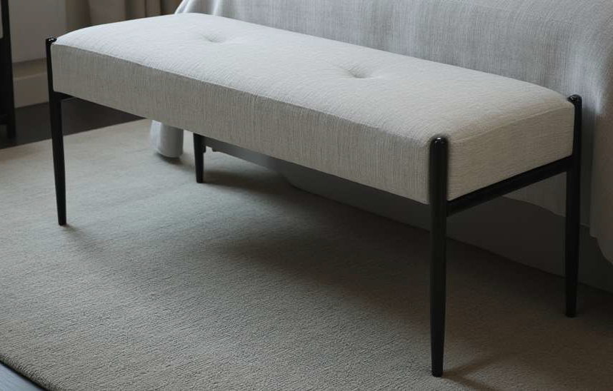 CHATEAU Bench GY-BEN-6037 Grey fabric